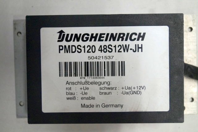 Jungheinrich 50421537 | Transformer 48-12V PMDS120 48S12W JH sn. MTM1714065644 Transformer 48-12V PMDS120 48S12W JH sn. MTM1714065644 - Električni sistem za Oprema za rukovanje materijalima: slika 2 Jungheinrich 50421537 | Transformer 48-12V PMDS120 48S12W JH sn. MTM1714065644 Transformer 48-12V PMDS120 48S12W JH sn. MTM1714065644 - Električni sistem za Oprema za rukovanje materijalima: slika 2