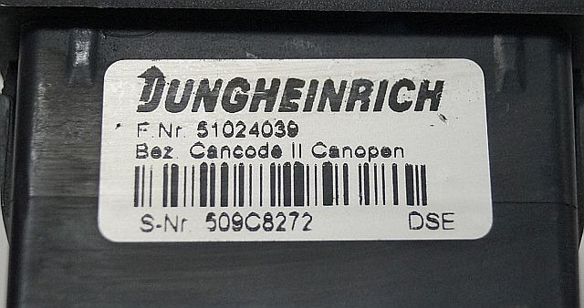 Jungheinrich 51024039 | Codekey Can Open Cancode II sn. 509C8272 - Električni sistem za Oprema za rukovanje materijalima: slika 3 Jungheinrich 51024039 | Codekey Can Open Cancode II sn. 509C8272 - Električni sistem za Oprema za rukovanje materijalima: slika 3
