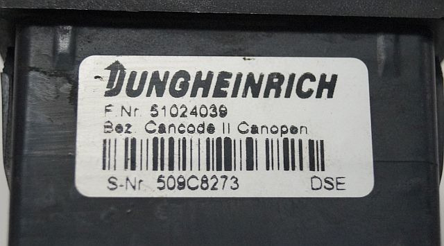Jungheinrich 51024039 | Codekey Can Open Cancode II sn. 509C8273 - Električni sistem za Oprema za rukovanje materijalima: slika 3 Jungheinrich 51024039 | Codekey Can Open Cancode II sn. 509C8273 - Električni sistem za Oprema za rukovanje materijalima: slika 3