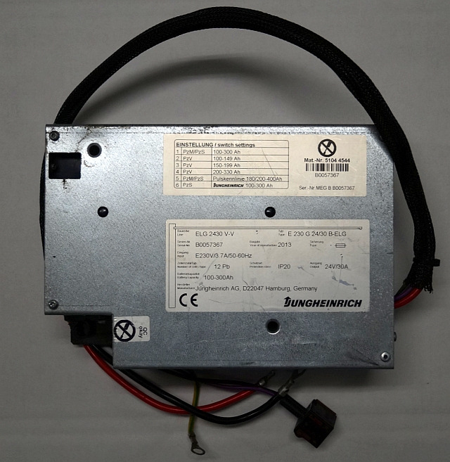 Jungheinrich 51044544 | build in charger 24V/30A 100-300Ah sn. B0057367 - Električni sistem za Oprema za rukovanje materijalima: slika 1 Jungheinrich 51044544 | build in charger 24V/30A 100-300Ah sn. B0057367 - Električni sistem za Oprema za rukovanje materijalima: slika 1
