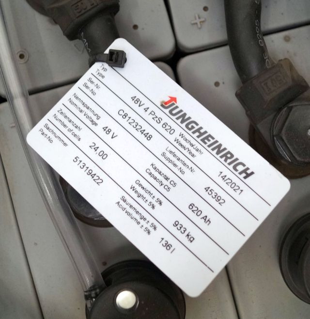 Jungheinrich unknown | Battery 48V620Ah 48 4PZS620  year 4/2021 933 kg dimension Battery 48V620Ah 48 4PZS620  year 4/2021 933 kg dimensions 83,5x52,5x78,5cm sn. C8122448 - Baterija za Oprema za rukovanje materijalima: slika 4 Jungheinrich unknown | Battery 48V620Ah 48 4PZS620  year 4/2021 933 kg dimension Battery 48V620Ah 48 4PZS620  year 4/2021 933 kg dimensions 83,5x52,5x78,5cm sn. C8122448 - Baterija za Oprema za rukovanje materijalima: slika 4