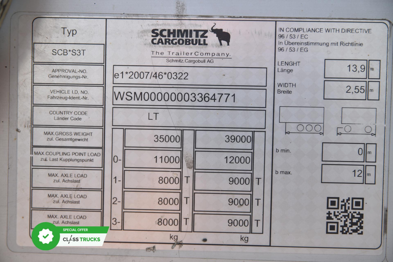 Poluprikolica sa ceradom Schmitz Cargobull SCS24/L Varios: slika 18 Poluprikolica sa ceradom Schmitz Cargobull SCS24/L Varios: slika 18