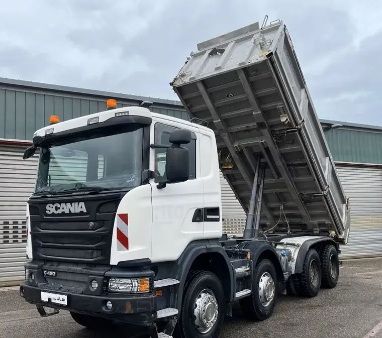 Scania G 450 8x4 | Meiller Bordmatik Wywrotka trójstronna | Retarder | 298.000 km!!!! | Euro 6 |1 właściciel - Istovarivač: slika 1 Scania G 450 8x4 | Meiller Bordmatik Wywrotka trójstronna | Retarder | 298.000 km!!!! | Euro 6 |1 właściciel - Istovarivač: slika 1