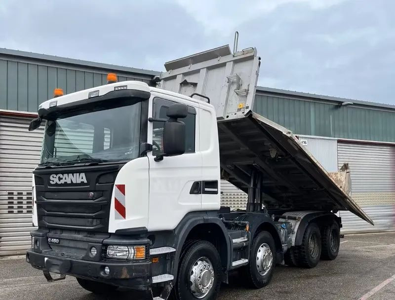 Scania G 450 8x4 | Meiller Bordmatik Wywrotka trójstronna | Retarder | 298.000 km!!!! | Euro 6 |1 właściciel - Istovarivač: slika 2 Scania G 450 8x4 | Meiller Bordmatik Wywrotka trójstronna | Retarder | 298.000 km!!!! | Euro 6 |1 właściciel - Istovarivač: slika 2