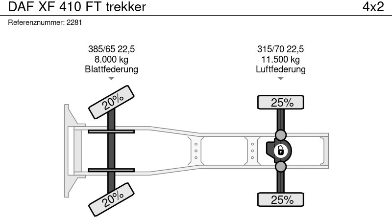 Tegljač DAF XF 410 FT trekker: slika 19 Tegljač DAF XF 410 FT trekker: slika 19