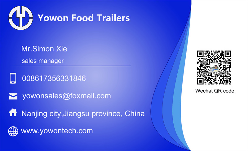 Novu Prikolica za hrane za prevoz hrane YOWON European standard food trailer with CE certificate: slika 9