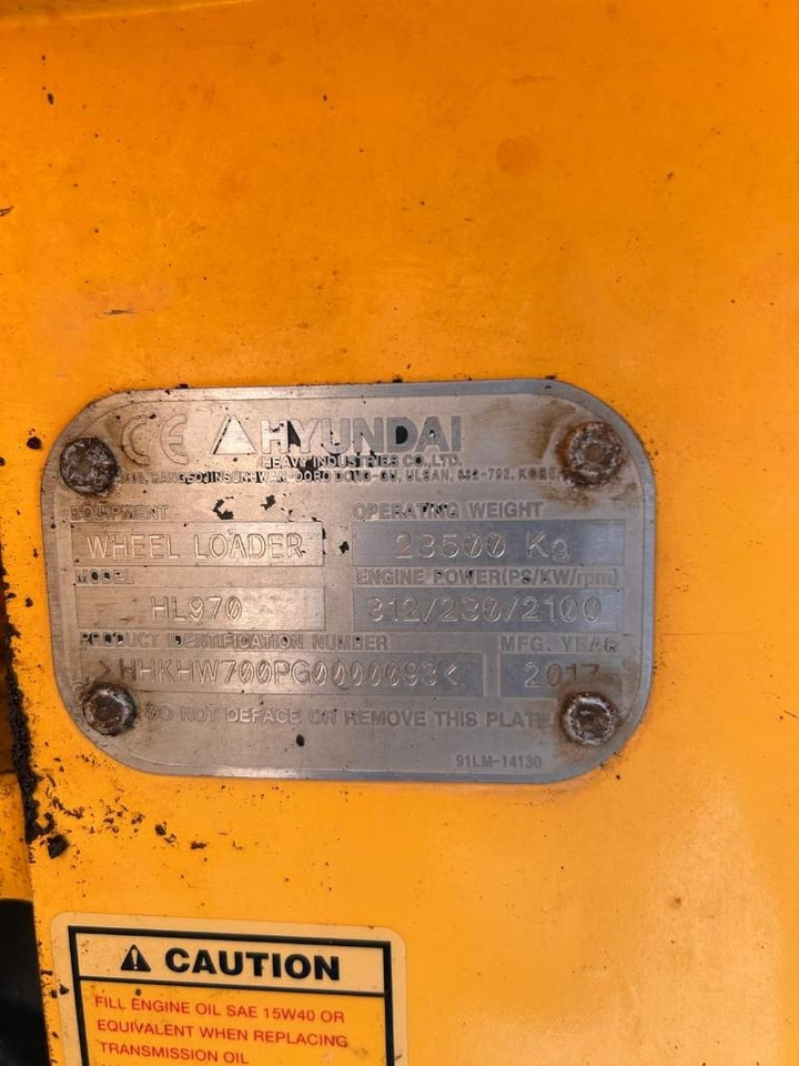 Utovarivač točkaš Hyundai HL 970: slika 9