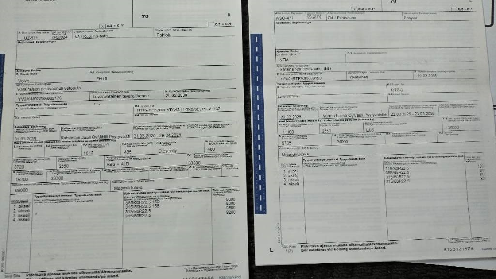 Lizing Volvo FH16 8x2 kasetti +4 aks kärry, KHT automaatti  Volvo FH16 8x2 kasetti +4 aks kärry, KHT automaatti: slika 13