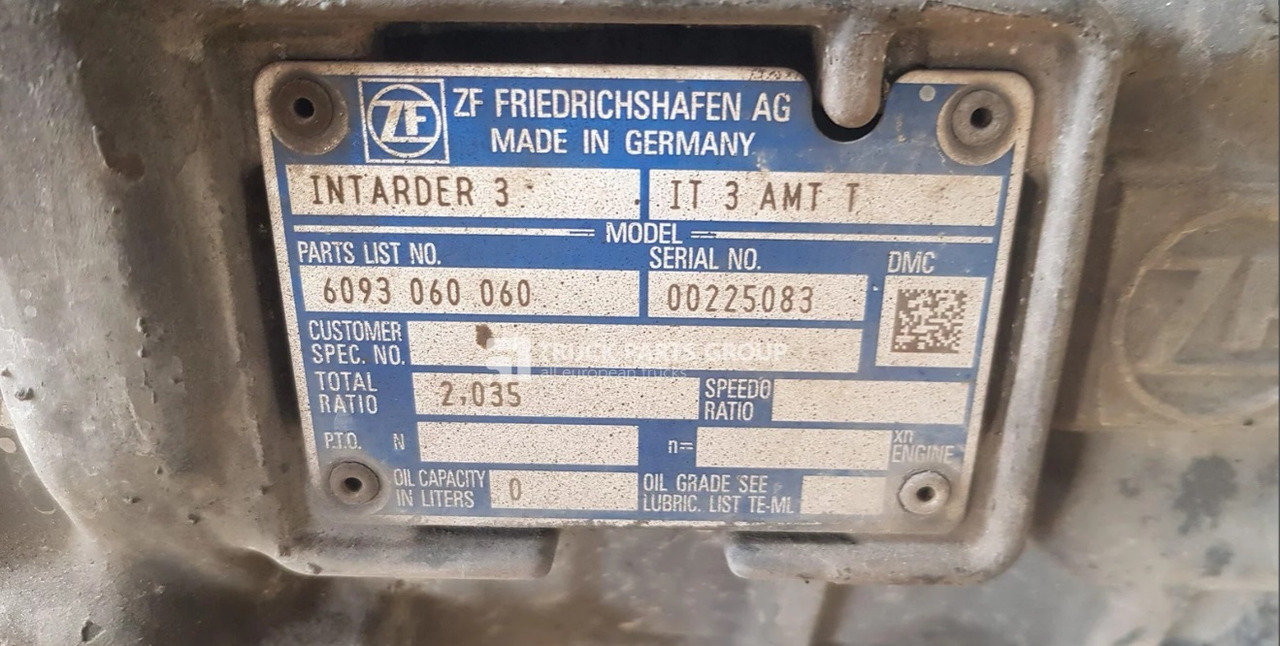 IVECO IVECO STRALIS HI-WAY EURO6 gearbox + intarder3 (retarder), 12AS2331TD, interder3, IT 3 AMT T, 6093060060, 00225083, 1333041065, 00238158, 4213550120, 6009297007, 6070010004, 6093060060, 3IT3AMT - Menjač za Kamion: slika 3 IVECO IVECO STRALIS HI-WAY EURO6 gearbox + intarder3 (retarder), 12AS2331TD, interder3, IT 3 AMT T, 6093060060, 00225083, 1333041065, 00238158, 4213550120, 6009297007, 6070010004, 6093060060, 3IT3AMT - Menjač za Kamion: slika 3