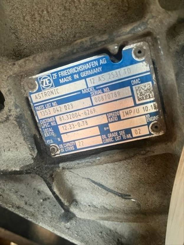 ZF 12AS2531 TD MAN TGA - Menjač za Kamion: slika 5 ZF 12AS2531 TD MAN TGA - Menjač za Kamion: slika 5