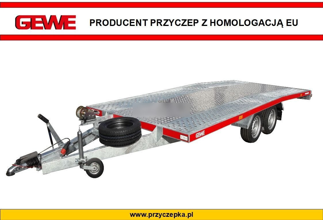 Gewe Laweta L3500 D/1 - 4x2,1 m - super wytrzymała - Prikolica za prevoz automobila: slika 1 Gewe Laweta L3500 D/1 - 4x2,1 m - super wytrzymała - Prikolica za prevoz automobila: slika 1