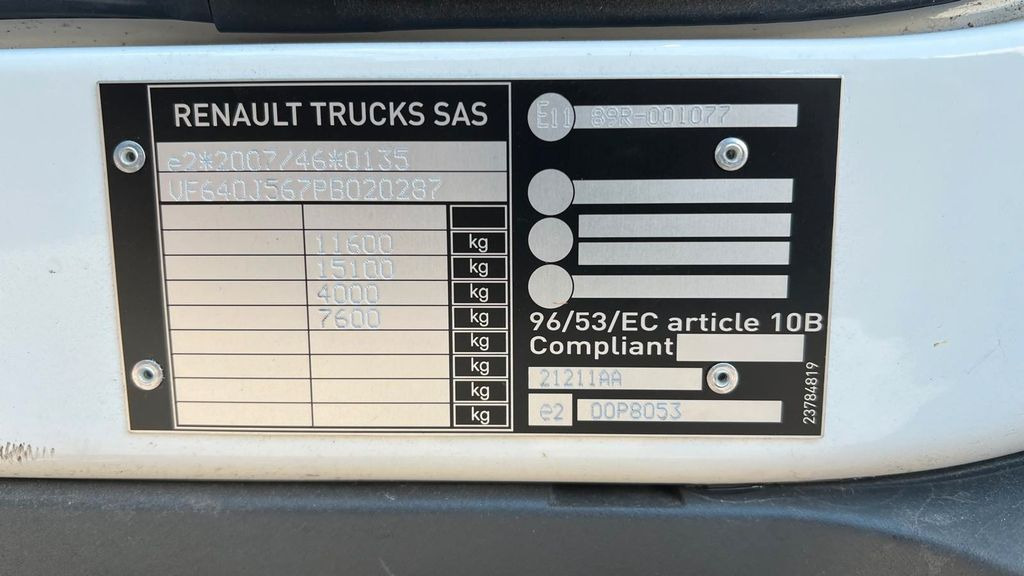 Kamion sa tovarnim sandukom Renault D 10.210 Klima*PTO*Motor Bremse*Blatt Federung: slika 21