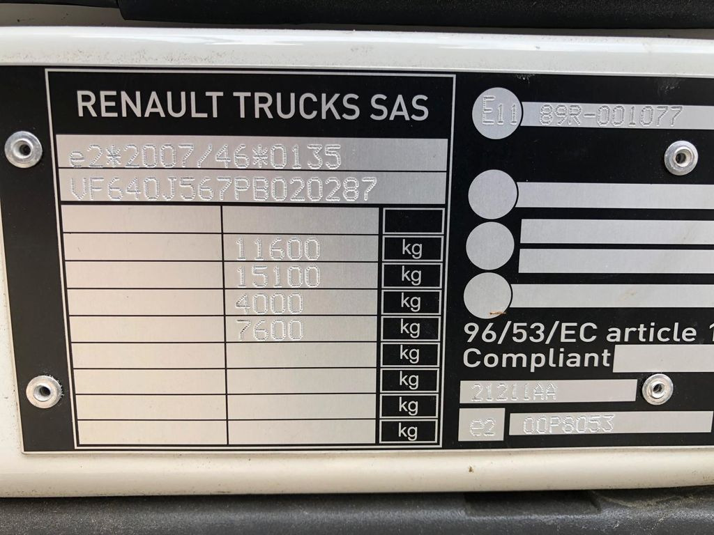 Kamion sa tovarnim sandukom Renault D 10.210 Klima*PTO*Motor Bremse*Blatt Federung: slika 18