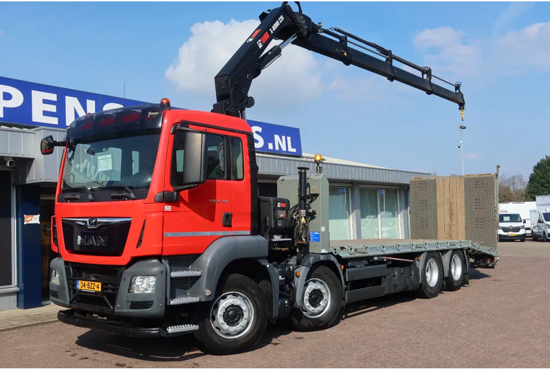 MAN TGS 35.360 8x2 Oprijwagen + HIAB 228 E 3 kraan. Radio grafisch + winch - Kamion za prevoz automobila, Kamion sa dizalicom: slika 2 MAN TGS 35.360 8x2 Oprijwagen + HIAB 228 E 3 kraan. Radio grafisch + winch - Kamion za prevoz automobila, Kamion sa dizalicom: slika 2