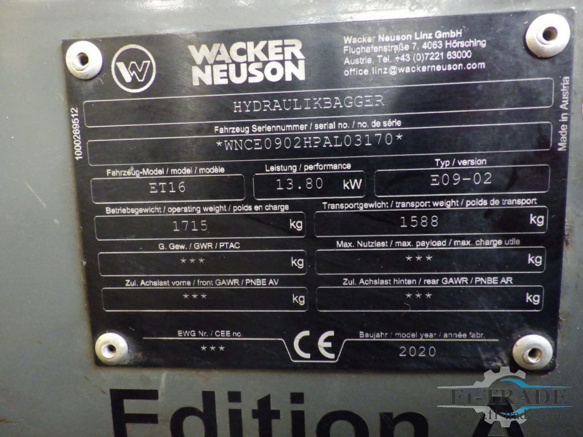 Mini bager Wacker neuson ET 16: slika 6