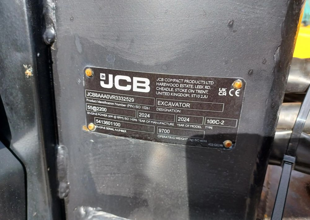 JCB Minikoparka gąsienicowa 100C-2 - Bager guseničar: slika 3 JCB Minikoparka gąsienicowa 100C-2 - Bager guseničar: slika 3