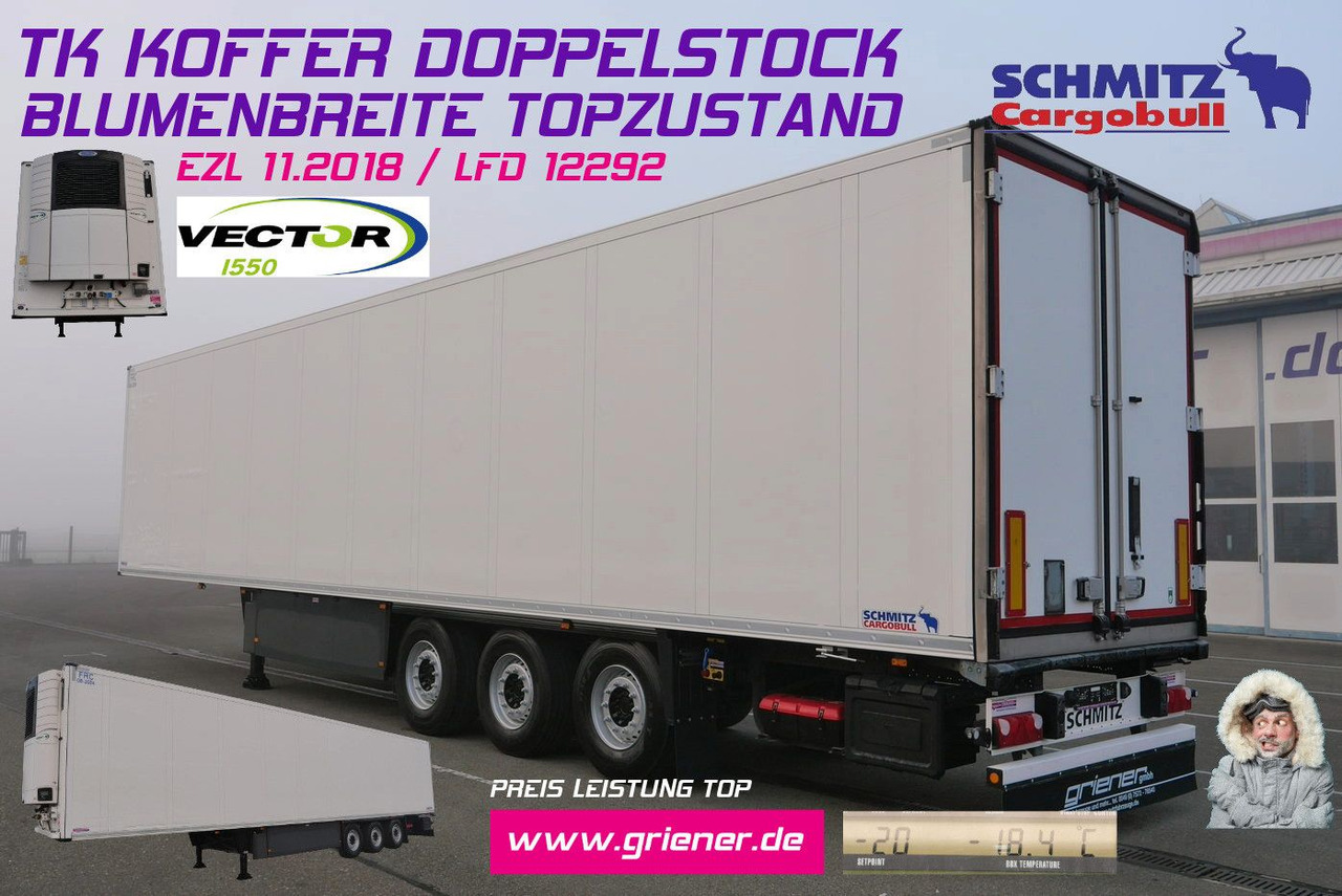 Schmitz Cargobull SKO 24/CARRIER 1550/DOPPELSTOCK/BLUMEN 258tsd km - Poluprikolica sa zatvorenim sandukom: slika 1 Schmitz Cargobull SKO 24/CARRIER 1550/DOPPELSTOCK/BLUMEN 258tsd km - Poluprikolica sa zatvorenim sandukom: slika 1