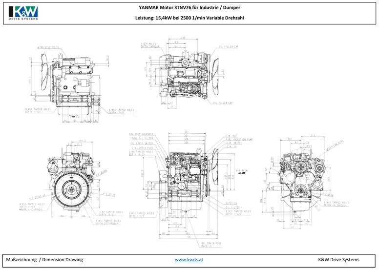 Yanmar Motor 3TNV76 - Motor za Mini bager: slika 5 Yanmar Motor 3TNV76 - Motor za Mini bager: slika 5
