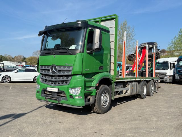 Mercedes-Benz Actros 2571 Holztransporter mit Kran - Šticar, Kamion sa dizalicom: slika 3 Mercedes-Benz Actros 2571 Holztransporter mit Kran - Šticar, Kamion sa dizalicom: slika 3