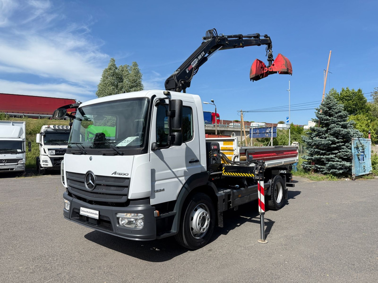 Mercedes-Benz Atego 1224 mit Kipper Kran - Istovarivač, Kamion sa dizalicom: slika 4 Mercedes-Benz Atego 1224 mit Kipper Kran - Istovarivač, Kamion sa dizalicom: slika 4