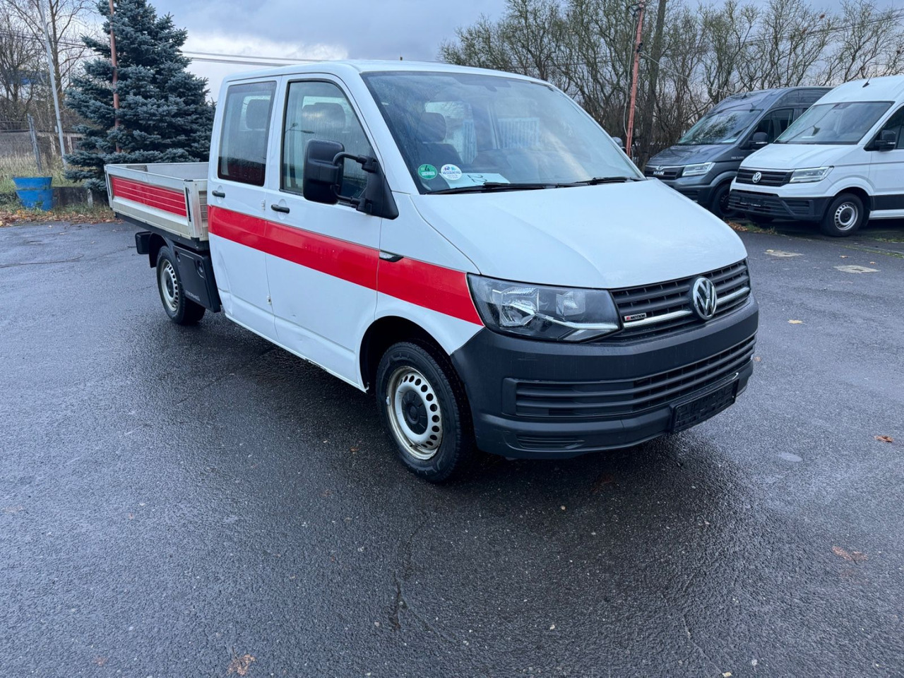 Volkswagen T6 Automatik Pritsche lang Doppelkabine - Dostavno vozilo s ravnom platformom: slika 1 Volkswagen T6 Automatik Pritsche lang Doppelkabine - Dostavno vozilo s ravnom platformom: slika 1