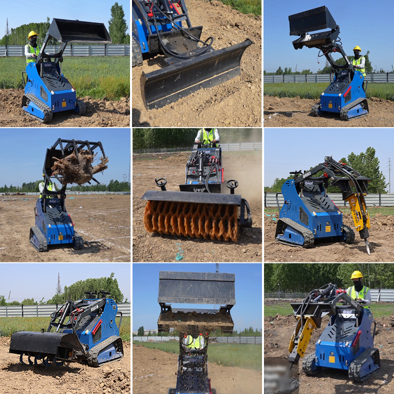 Novu Mini utovarivač Rippa RS03 skid steer loader B&S engine EPA  Germany Stock: slika 9