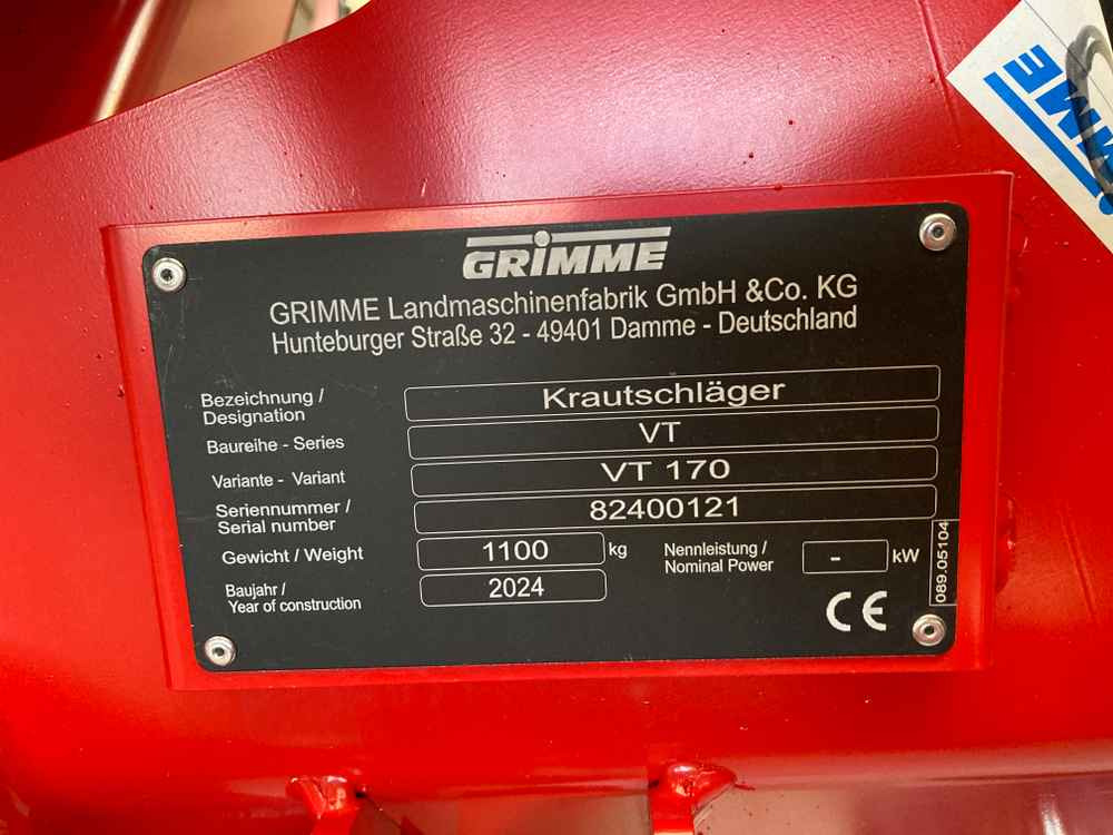 Grimme VT 170 - Mašina za tarupiranje lista: slika 2 Grimme VT 170 - Mašina za tarupiranje lista: slika 2