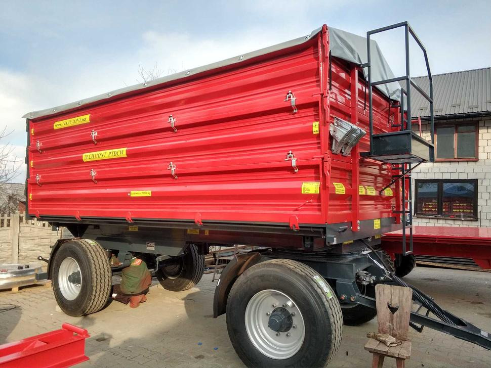 Techmont Anhänger / Trailer / Remorque / Rimorchio / Прицеп двухоосный бортовой / Przyczepa dwuosiowa PTD16 12 t - Traktorska prikolica za farmu/ Kiper: slika 4 Techmont Anhänger / Trailer / Remorque / Rimorchio / Прицеп двухоосный бортовой / Przyczepa dwuosiowa PTD16 12 t - Traktorska prikolica za farmu/ Kiper: slika 4