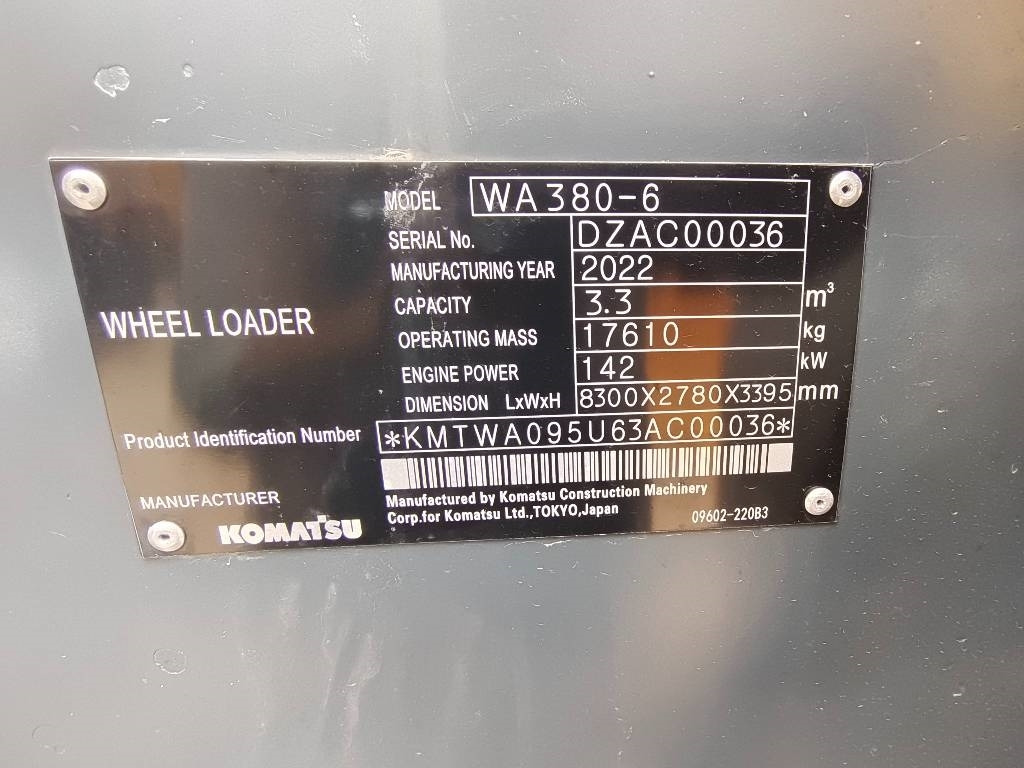 Komatsu WA 380 - Bager točkaš: slika 4 Komatsu WA 380 - Bager točkaš: slika 4