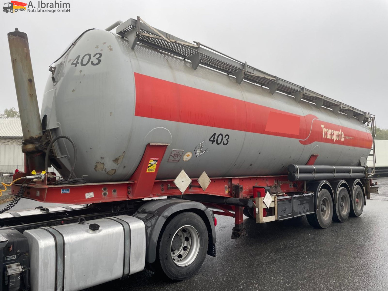 Feldbinder KIP 57.3 Kippsilo 57 m³ | Trommelbremse | 1 Kammer | 24V Bordhydraulik - Silo cisterna: slika 1 Feldbinder KIP 57.3 Kippsilo 57 m³ | Trommelbremse | 1 Kammer | 24V Bordhydraulik - Silo cisterna: slika 1
