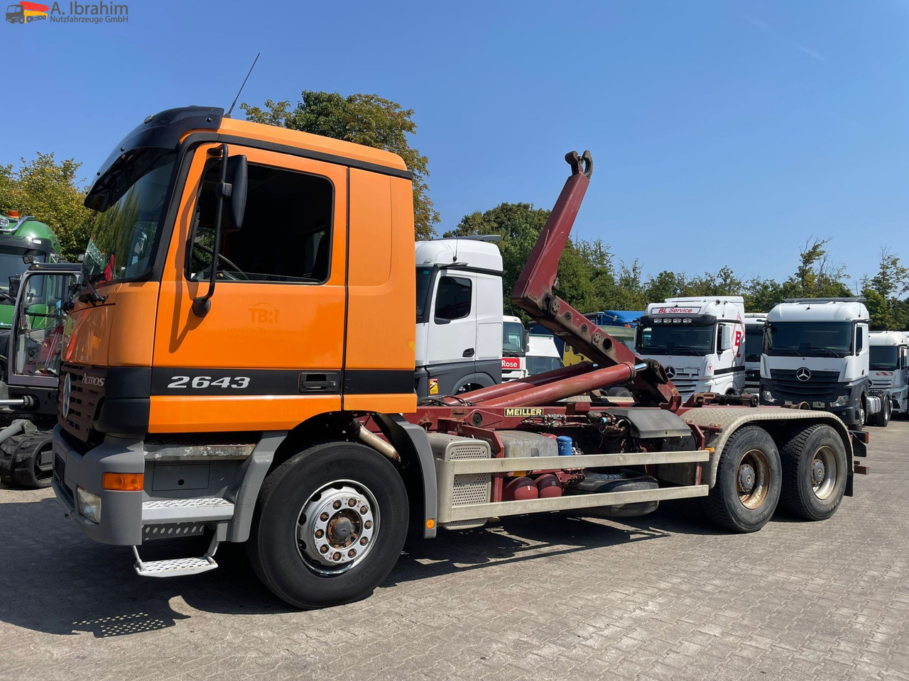 Mercedes-Benz 2643 6x4 | Blatt Luft | Meiller Haken, mp1 - Kamion sa hidrauličnom kukom: slika 1 Mercedes-Benz 2643 6x4 | Blatt Luft | Meiller Haken, mp1 - Kamion sa hidrauličnom kukom: slika 1