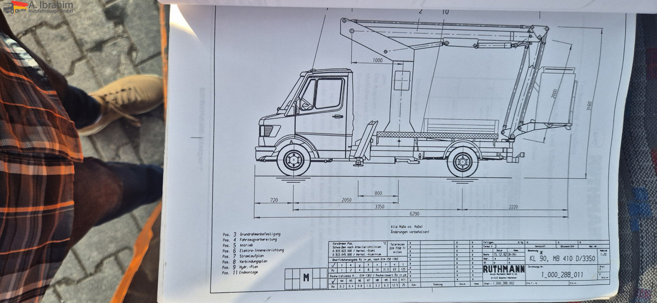 Mercedes-Benz 410D Ruthmann KL 90 Topzustand UVV gültig - Vazdušna platforma montirana na kamion: slika 5 Mercedes-Benz 410D Ruthmann KL 90 Topzustand UVV gültig - Vazdušna platforma montirana na kamion: slika 5