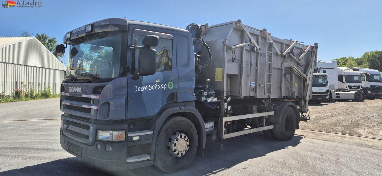 Scania P 280 Edelstahlkipper für Tierabfälle 2 Kammer - Istovarivač, Kamion sa dizalicom: slika 1 Scania P 280 Edelstahlkipper für Tierabfälle 2 Kammer - Istovarivač, Kamion sa dizalicom: slika 1