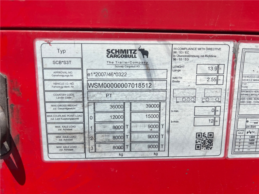 Poluprikolica sa ceradom SCHMITZ CARGOBULL SCB-S3T TETO ELEVAR: slika 12 Poluprikolica sa ceradom SCHMITZ CARGOBULL SCB-S3T TETO ELEVAR: slika 12
