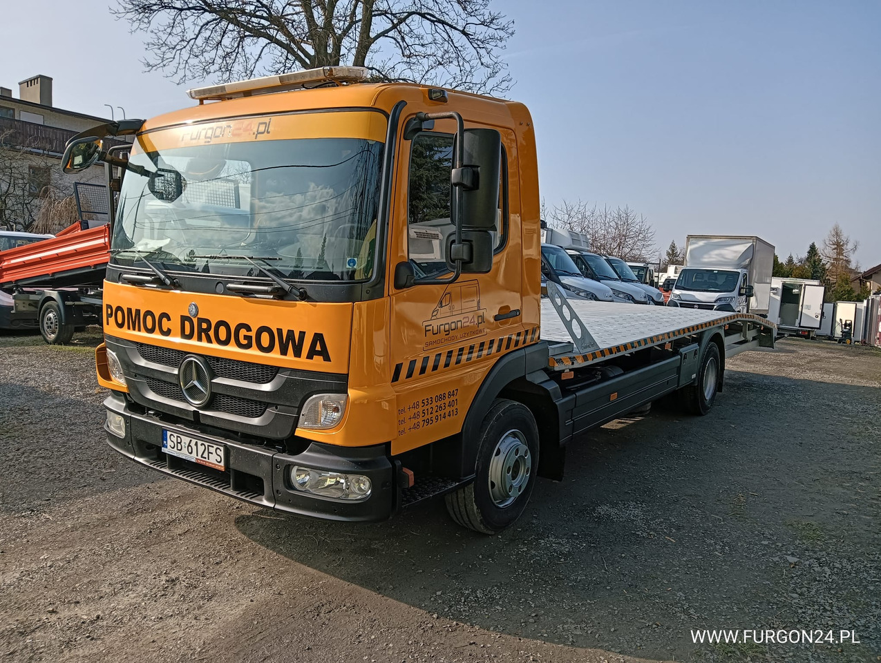 MERCEDES ATEGO 1018 POMOC DROGOWA LAWETA NR 665 - Kamion za prevoz automobila: slika 1 MERCEDES ATEGO 1018 POMOC DROGOWA LAWETA NR 665 - Kamion za prevoz automobila: slika 1