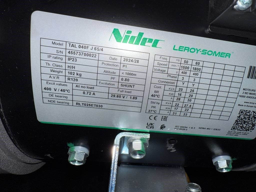 Novu Set generatora Perkins 404J-22G - 22 kVA - Stage V Genset - DPX-19906: slika 8 Novu Set generatora Perkins 404J-22G - 22 kVA - Stage V Genset - DPX-19906: slika 8