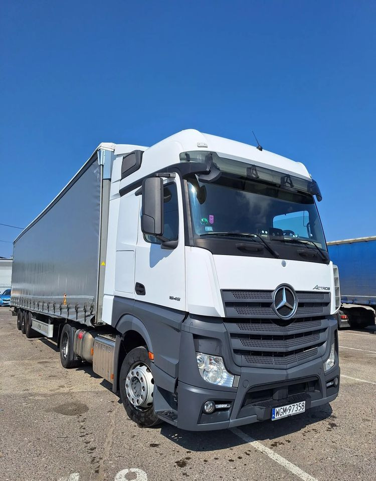 Mercedes-Benz Actros 1845 LSnRL z naczepą Fliegl - Kamion sa ceradom: slika 1 Mercedes-Benz Actros 1845 LSnRL z naczepą Fliegl - Kamion sa ceradom: slika 1