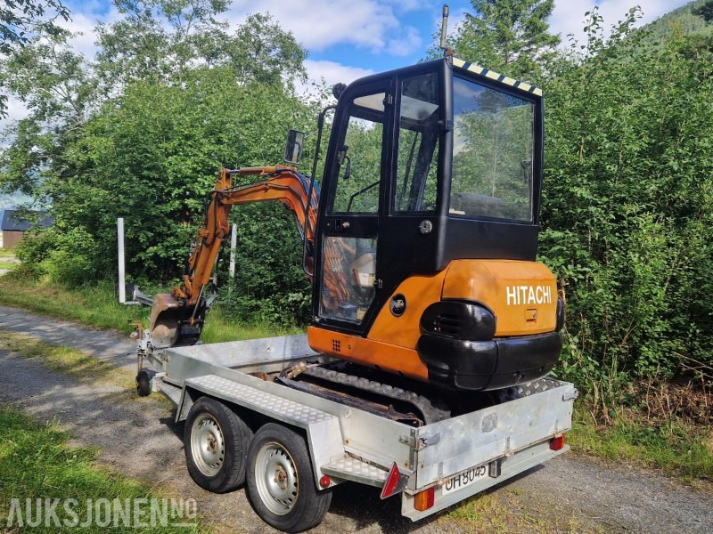 1996 Fiat-Hitachi FH15.2 Minigraver med gripeklo, pigghammer, 3 skuffer og Tysse maskinhenger MVA-FRI - Mini bager: slika 3 1996 Fiat-Hitachi FH15.2 Minigraver med gripeklo, pigghammer, 3 skuffer og Tysse maskinhenger MVA-FRI - Mini bager: slika 3
