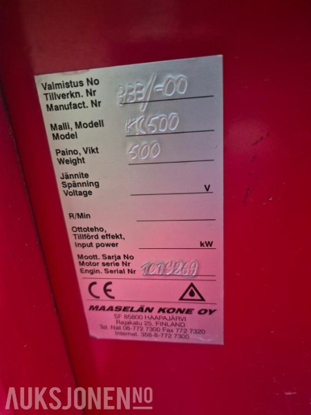2000 Kingcat KC500 med skuffe - Honda GD411 dieselmotor - Tredjefunksjon - Traktor: slika 5 2000 Kingcat KC500 med skuffe - Honda GD411 dieselmotor - Tredjefunksjon - Traktor: slika 5