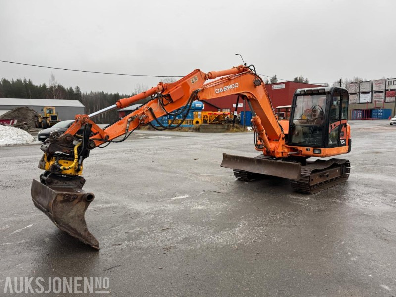 2004 Daewoo Solar 75v gravemaskin / tiltrotator / pusseskuffe / 3626 timer - Bager: slika 1 2004 Daewoo Solar 75v gravemaskin / tiltrotator / pusseskuffe / 3626 timer - Bager: slika 1