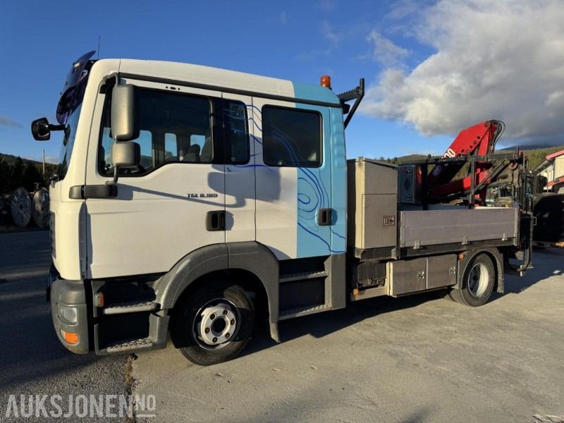 2007 MAN TGL 8.180 4X2 LINJEBIL MED KRAN OG MASSE UTSTYR - Kamion sa dizalicom: slika 1 2007 MAN TGL 8.180 4X2 LINJEBIL MED KRAN OG MASSE UTSTYR - Kamion sa dizalicom: slika 1