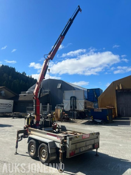 2008 Tysse tandemhenger med Fassi F22A.22 kran - klar til bruk, Nysertifisert! - Kran: slika 3 2008 Tysse tandemhenger med Fassi F22A.22 kran - klar til bruk, Nysertifisert! - Kran: slika 3