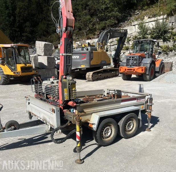 2008 Tysse tandemhenger med Fassi F22A.22 kran - klar til bruk, Nysertifisert! - Kran: slika 4 2008 Tysse tandemhenger med Fassi F22A.22 kran - klar til bruk, Nysertifisert! - Kran: slika 4