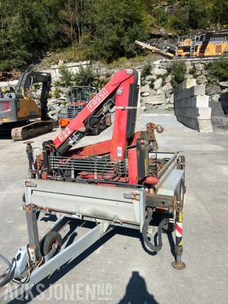 2008 Tysse tandemhenger med Fassi F22A.22 kran - klar til bruk, Nysertifisert! - Kran: slika 5 2008 Tysse tandemhenger med Fassi F22A.22 kran - klar til bruk, Nysertifisert! - Kran: slika 5