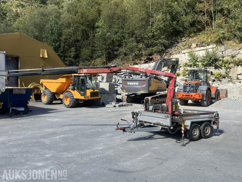 2008 Tysse tandemhenger med Fassi F22A.22 kran - klar til bruk, Nysertifisert! - Kran: slika 1 2008 Tysse tandemhenger med Fassi F22A.22 kran - klar til bruk, Nysertifisert! - Kran: slika 1