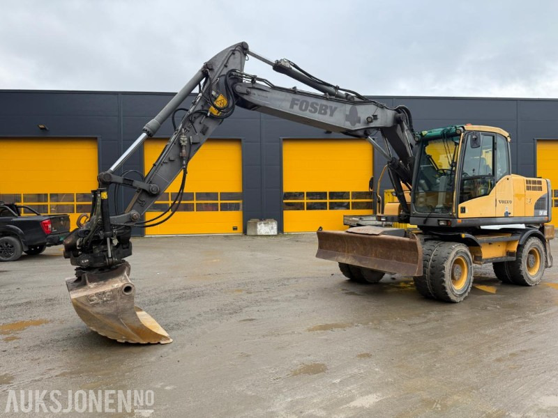 2010 Volvo EW160C HJULGRAVER STEELWRIST X20 TILTROTATOR SERVICEHISTORIKK. - Bager: slika 1 2010 Volvo EW160C HJULGRAVER STEELWRIST X20 TILTROTATOR SERVICEHISTORIKK. - Bager: slika 1