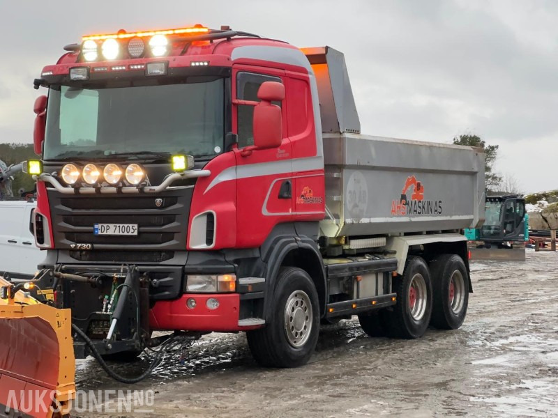 2012 Scania R 730 6x4 - Brøyterigget tippbil - Istovarivač: slika 1 2012 Scania R 730 6x4 - Brøyterigget tippbil - Istovarivač: slika 1