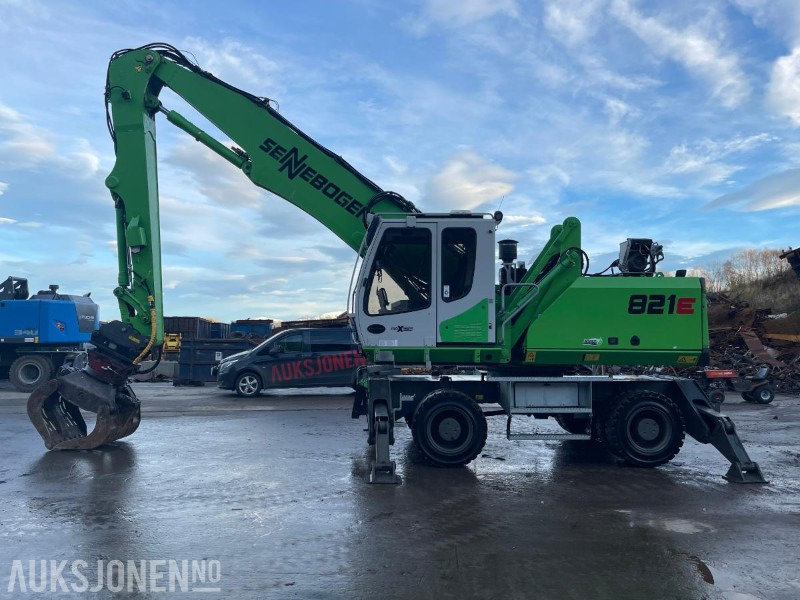 2015 Sennebogen 821M Hjulgraver med hevbar hytte, roterende sorterings klype, leveres med ny sertifisering - Bager: slika 3 2015 Sennebogen 821M Hjulgraver med hevbar hytte, roterende sorterings klype, leveres med ny sertifisering - Bager: slika 3