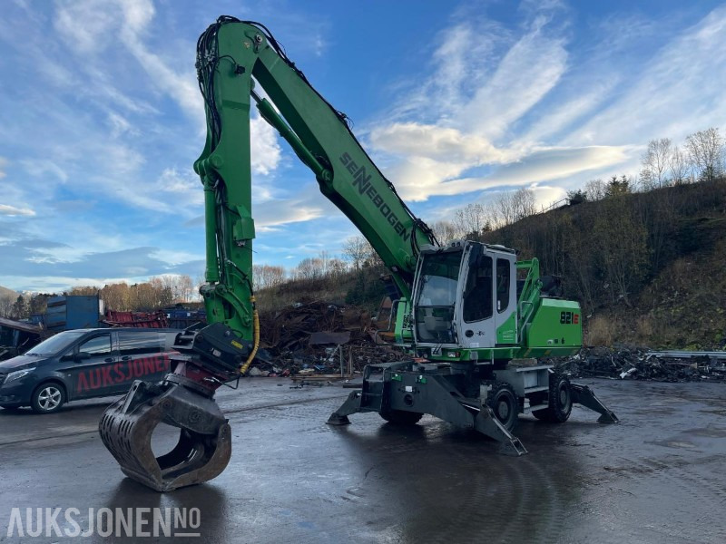 2015 Sennebogen 821M Hjulgraver med hevbar hytte, roterende sorterings klype, leveres med ny sertifisering - Bager: slika 1 2015 Sennebogen 821M Hjulgraver med hevbar hytte, roterende sorterings klype, leveres med ny sertifisering - Bager: slika 1