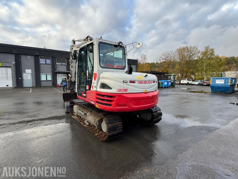 2015 Takeuchi TB290 beltegraver – tiltrotator, servicehistorikk, sentralsmøring og Webasto – godt utstyrt - Bager: slika 5 2015 Takeuchi TB290 beltegraver – tiltrotator, servicehistorikk, sentralsmøring og Webasto – godt utstyrt - Bager: slika 5